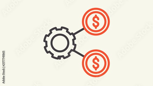 Share capital animation icon