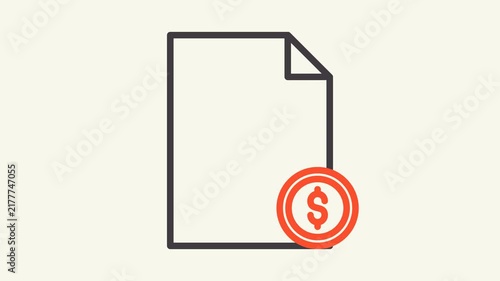 Income statement animation icon