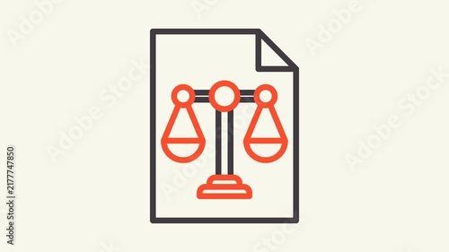 Balance sheet animation icon