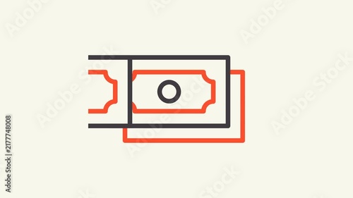 Banknote animation icon