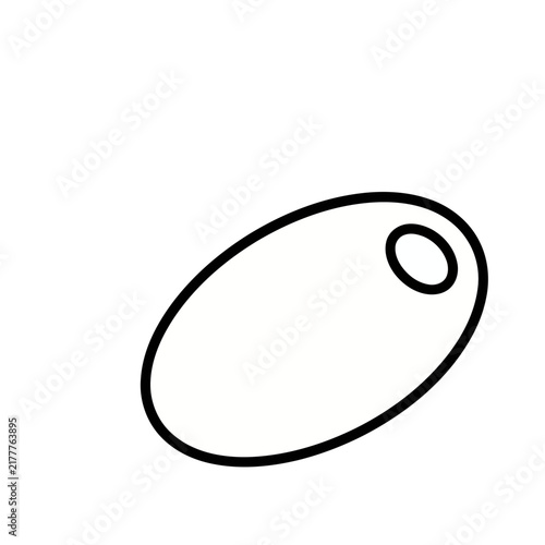 Simple Outline of an Olive