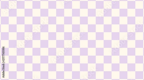 Lavender Cream Checkerboard Transition on Green Screen Background