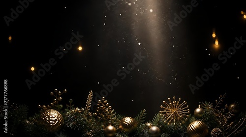Sparkling fireworks and glowing decorations at night.