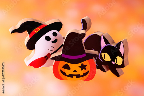 Plakat ハロウィン3種類の木製人形