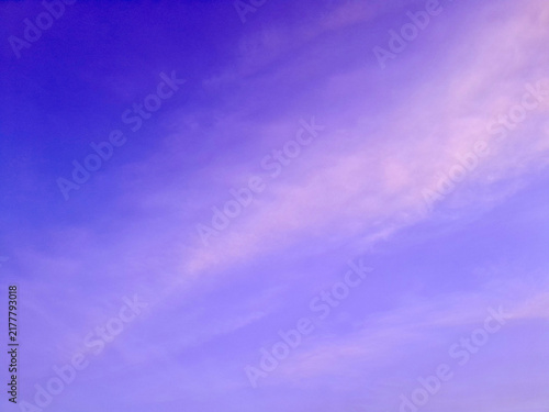 clear dusk sky with clouds