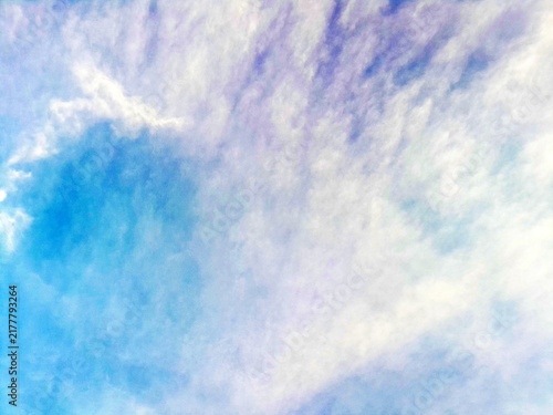 cloudy sky with soft blue