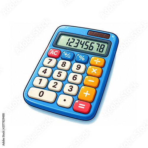 calculator on white background