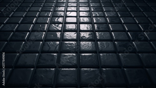 Dark textured square pattern with dramatic lighting
