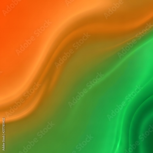 Smooth gradient orange to green abstract background