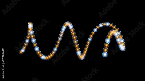 Mrna Molecule Visualization Landscape Medical Animation