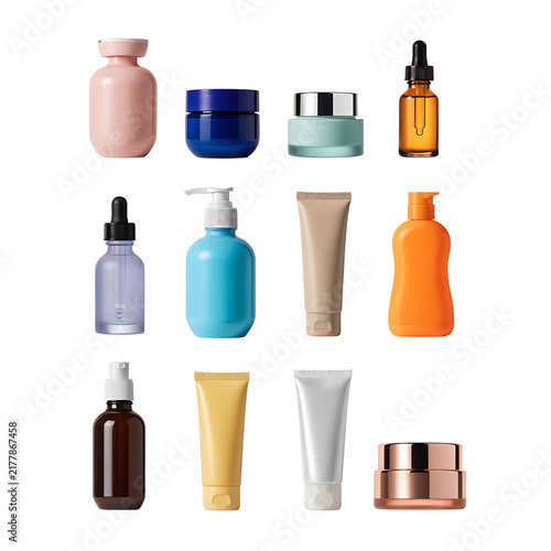 Premium Colorful Skincare Cream Jar Collection