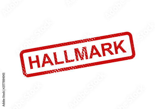 Photography Red hallmark stamp with text illustration