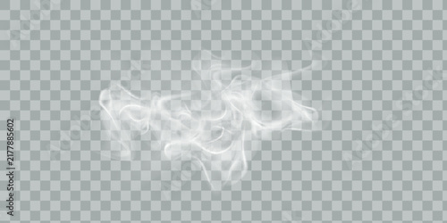 Fog or smoke isolated transparent background. White cloudiness, fog, smog, dust, smoke, steam PNG