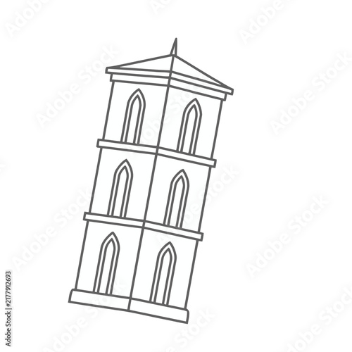 Leaning Tower Outline