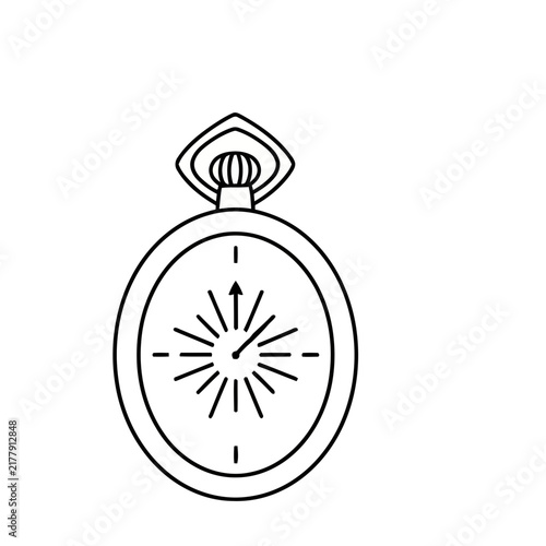 Pocket watch outline