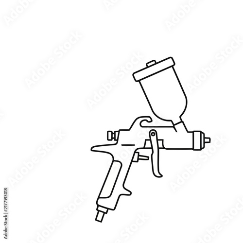 Spray gun outline