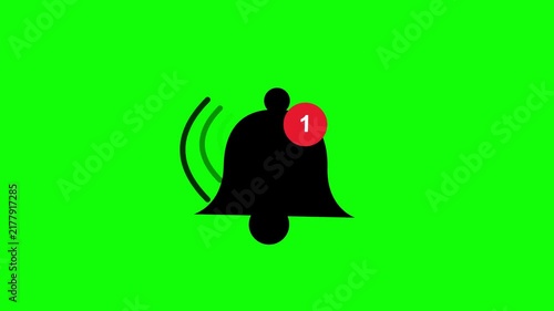 Motion Notification Bell Alert Swinging For Social Media Interface App Animation