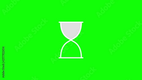 Hourglass Time Motion Graphic Symbolizing Deadline Progress And Management Animation