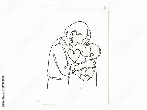 Clogged and overflowing toilet with splashing water flooding the bathroom floor line art vector illustration