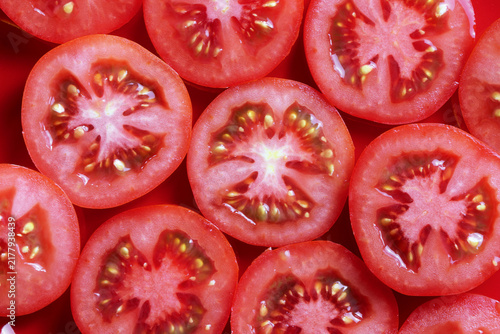 Foto トマトのスライス