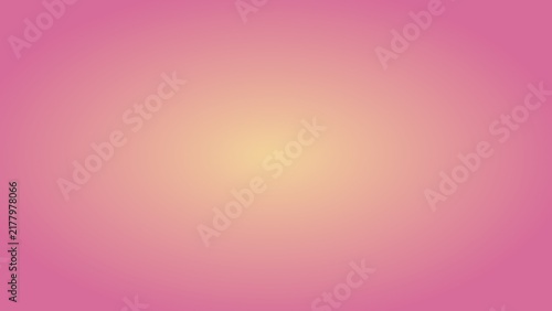 Horizontal Radial Gradient Background Transitioning from Warm Apricot Gold Center through Deep Rose Magenta to Rich Coral Pink Base with Vignette