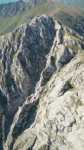 aerial view of the mountain landscape