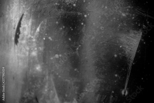 Fotografía Retro noisy grain dust texture for film or photo overlay effect on black backgro