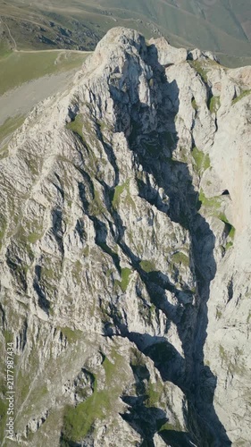 aerial view of the mountain landscape