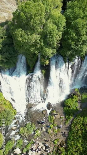 aerial view of the waterfall