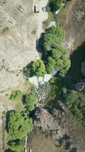aerial view of the waterfall