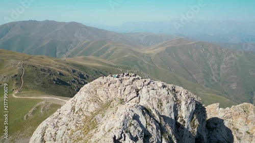 aerial view of the mountain landscape