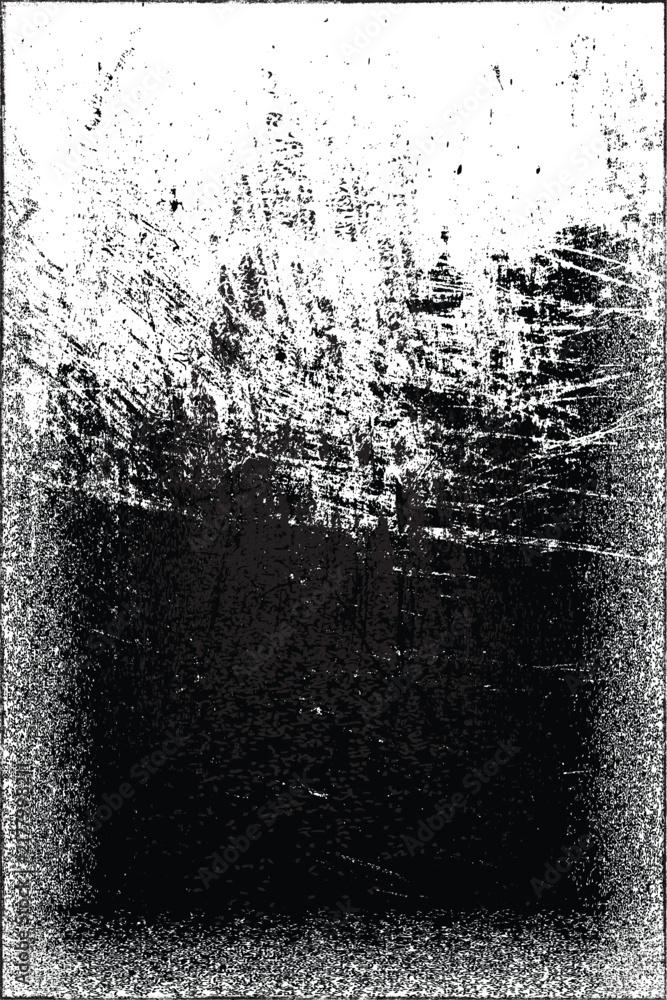 Obraz premium Glitch distorted grungy isolated layers . Design element for brochure, social media, posters, flyers. Overlay texture.Textured banner with Distress effect .Vector halftone dots . Screen print texture