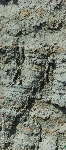 Obraz na płótnie A solid earthen cliff face with a rough texture and irregular natural patterns