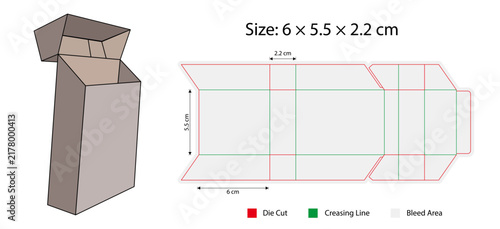 Cigarette Packaging Box Design – Die Cut Dieline Template