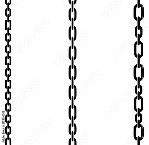 Three black chains arranged vert… 202609021017 set with simple line art design featuring outline, illustration, graphic elements with clean design and vector art