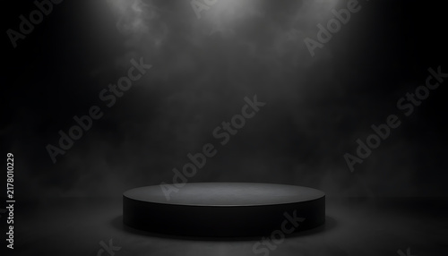 Magic Wand with Mystical Smoke on Black Background, Fantasy Magic Prop with Dramatic White Smoke Effect, Isolated Magical Object for Creative Design and Halloween Themes