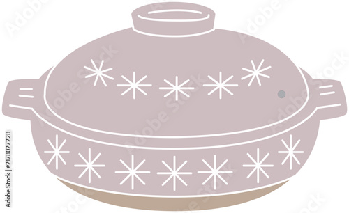 Japanese clay pot with lid, donabe for hot pot／土鍋・蓋つき