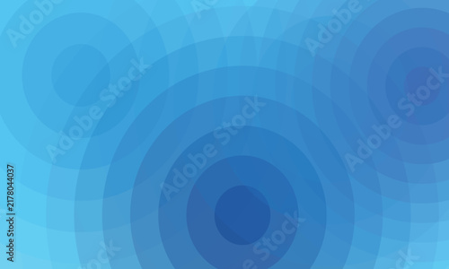 Abstract blue background with soft circular ripples and concentric gradient patterns for modern digital design projects