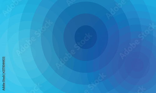 Abstract background featuring concentric circles with a smooth blue gradient transition from light to dark tones
