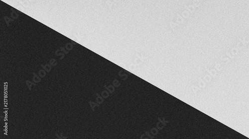 Geometric Black White Grainy Abstract Background with Sharp Diagonal Division and Minimal Gradient Texture