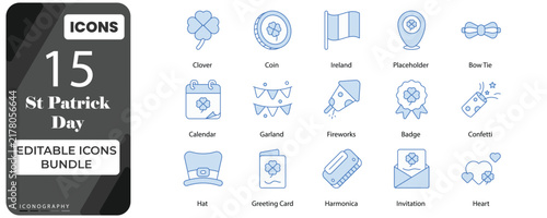 St Patrick's Doutone Icon Bundle