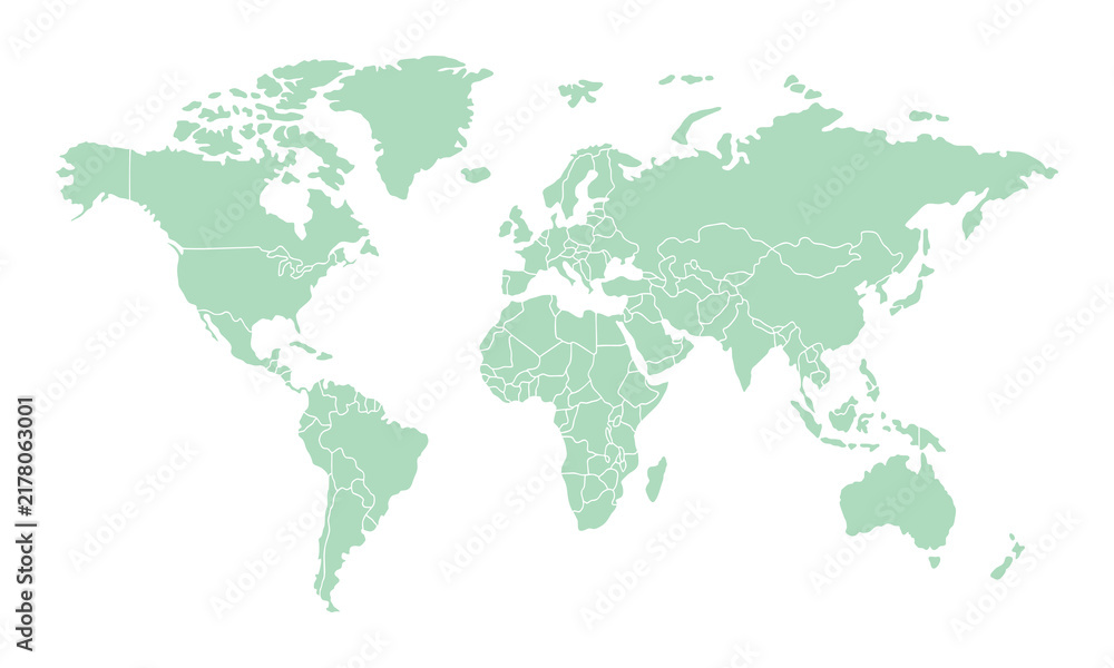 Fototapeta premium pastel World map