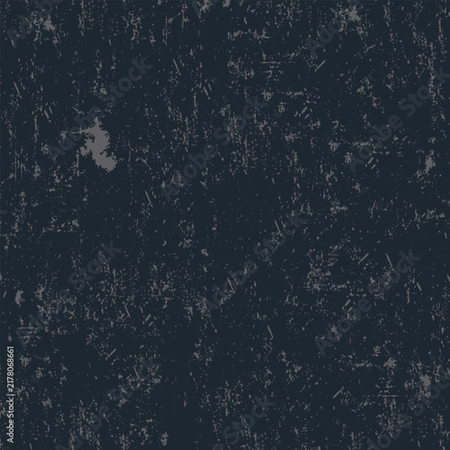 Seamless dark grunge texture pattern featuring abstract distressed brush effects on a deep blue background. eps 10