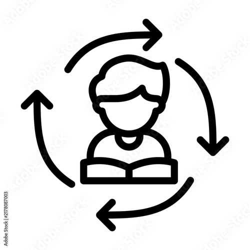 study consistency icon line