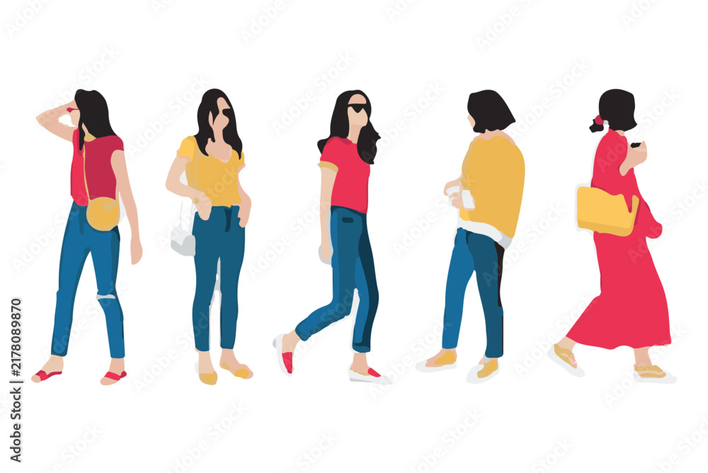 Obraz premium fashion girls vector