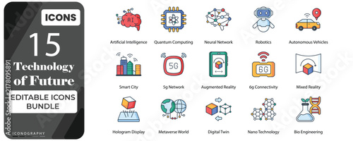 Future Technologies Icon Set