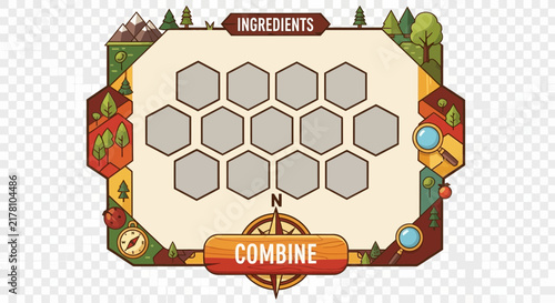 Agricultural combine harvester icon with wheat field illustration.