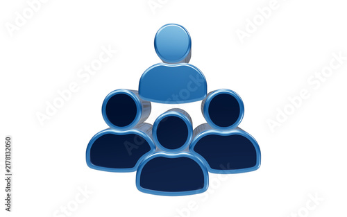 Fotografía Hierarchical structure with a leader