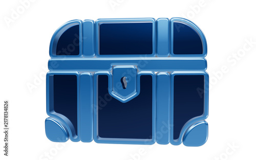 Canvastavla Treasure Chest Icon: A stylized blue treasure chest, reminiscent of classic pirate lore, sits ready to reveal its hidden contents