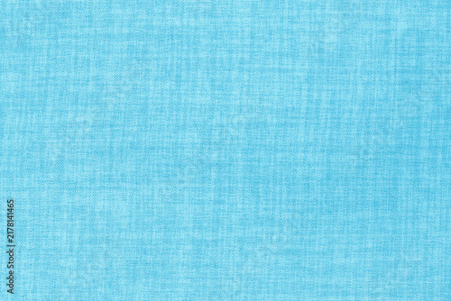 Blue pastel linen fabric texture background, seamless pattern of natural textile.